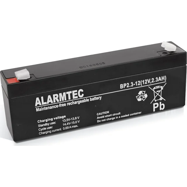 Alarmtec akumulators 12V 2.3Ah AGM Alarmtec BP2.3-12