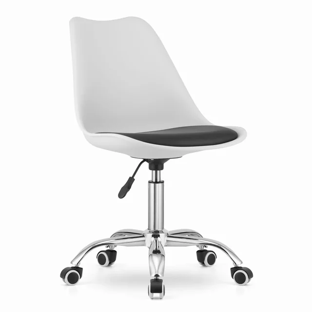 ALBA swivel chair - white and black