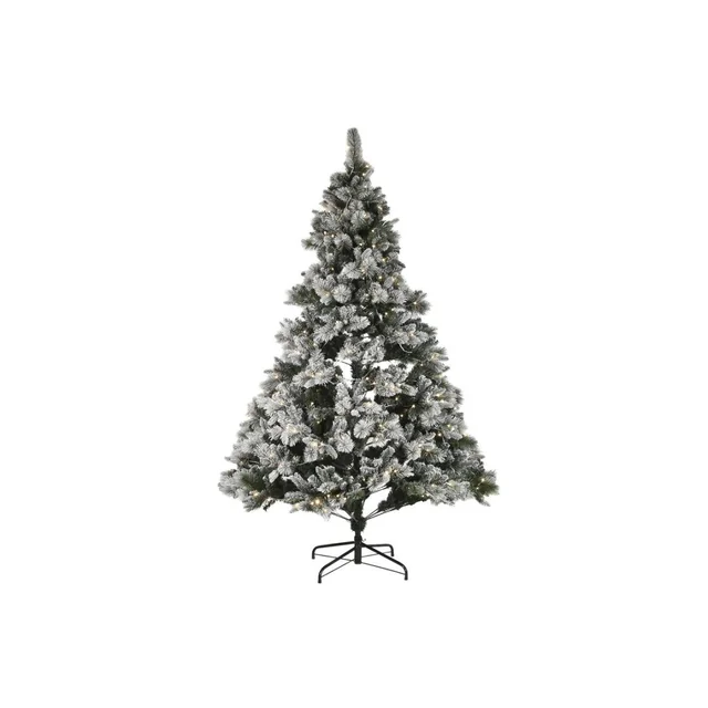 Albero di Natale Home ESPRIT Colore Verde PVC Metallo Neve 155 x 155 x 240 cm