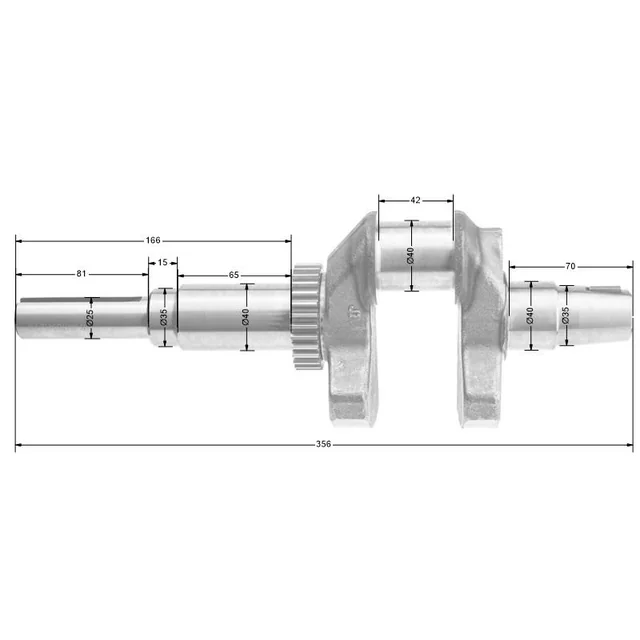 Albero Motore Loncin LC2P77F PARTE ORIGINALE