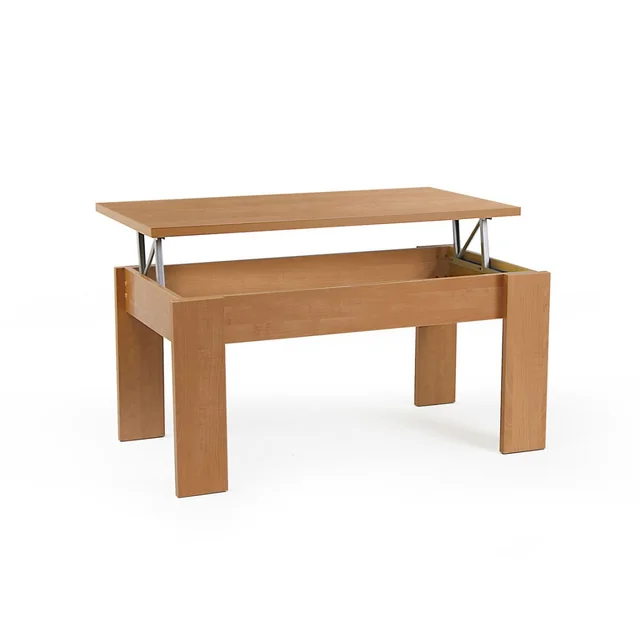 Alexandra House Living Cherry Metal Wood Table MDP 105 x 51 x 55 cm