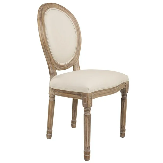 Alexandra House Living Dining Chair Beige 46 x 96 x 48 cm