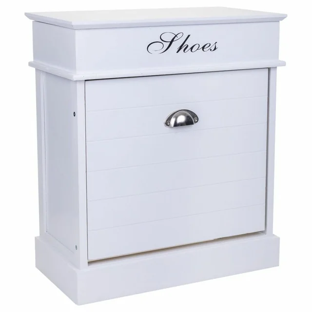 Alexandra House Living Scarpiera Bianco 28 x 58 x 50 cm 1 cassetto