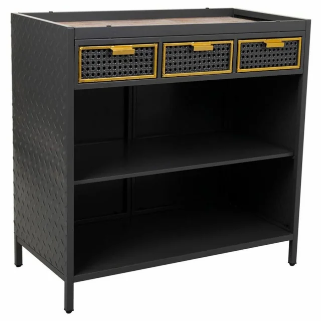 Alexandra House Living Sideboard Graueisen Fichtenholz 40 x 79 x 80 cm