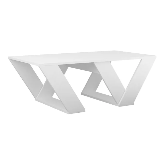 Alexandra House Living Table Diagonale Bois Blanc MDP 110 x 40 x 60 cm