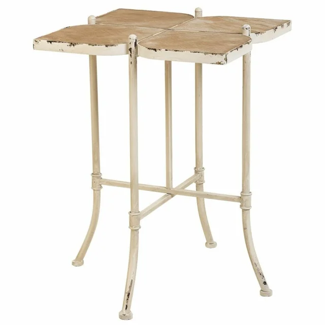 Alexandra House Living Table White Metal Spruce Wood MDF Wood 48 x 66 x 48 cm