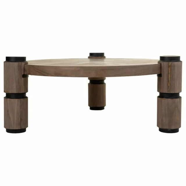 Alexandra House Tavolo soggiorno Legno Marrone Lamiere di Ferro Legno di Abete 110 x 46 x 110 cm