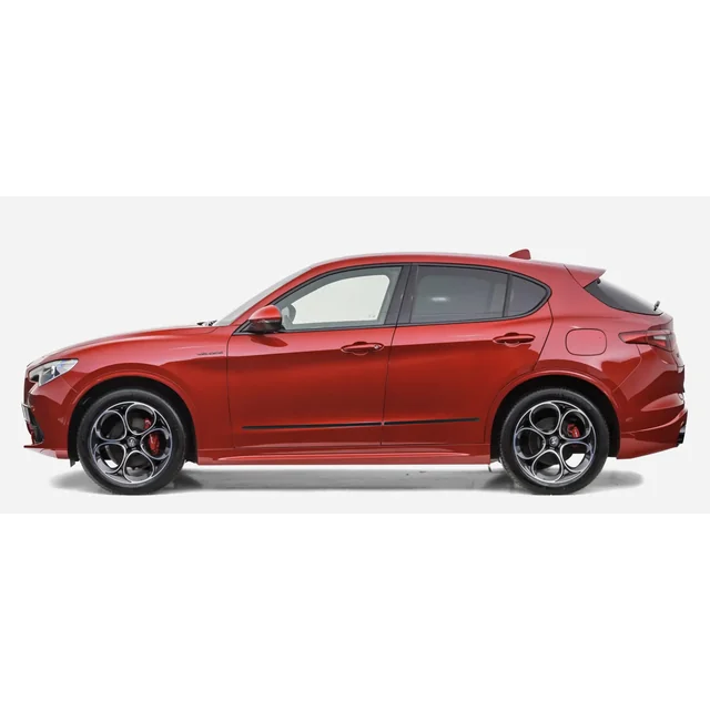 Alfa Romeo Stelvio - Listwy CZARNE Boczne Drzwi