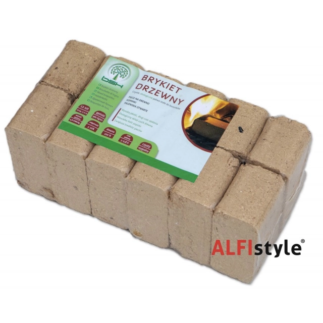 Alfistyle wooden briquettes RUF packaging 10 Kg