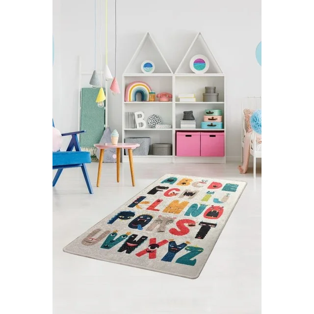 Alfombra infantil, letras, 140 x 190 cm