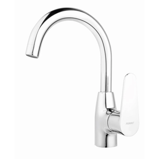 Algeo standing swivel washbasin mixer, chrome