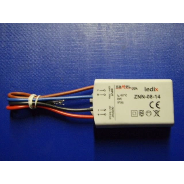 Alimentation LED en saillie 14V CC 8W, taper:ZNN-08-14