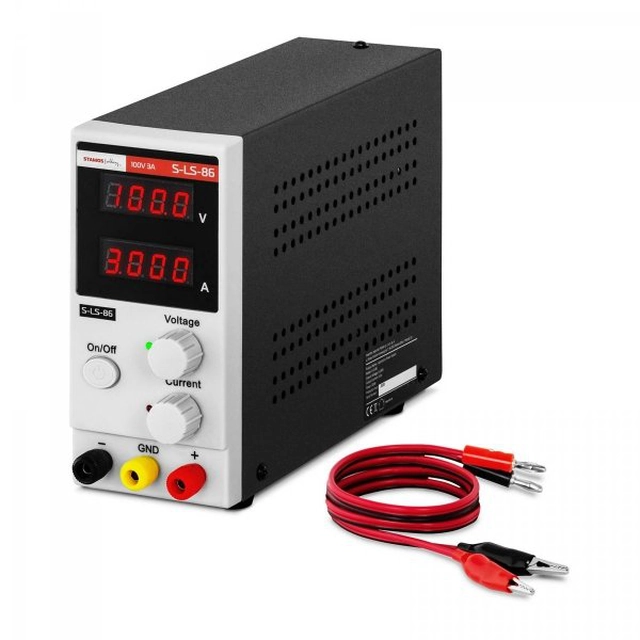 Alimentatore da laboratorio - 0-100 V - 0-3 A - 300 W STAMOS 10021177 S-LS-86