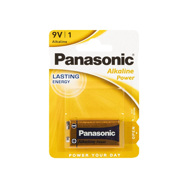 Αλκαλική μπαταρία 9V 6LR61 Panasonic 1 Τεμάχιο