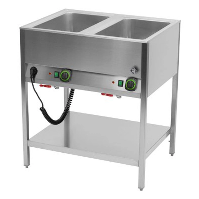 Álló bain marie 2-komorowy