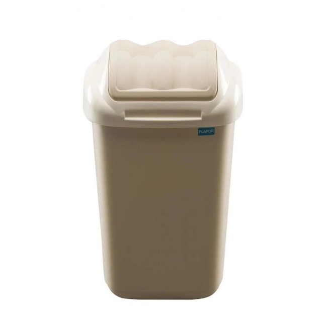 AllServices Plastic waste bin 30 l - cappuccino color