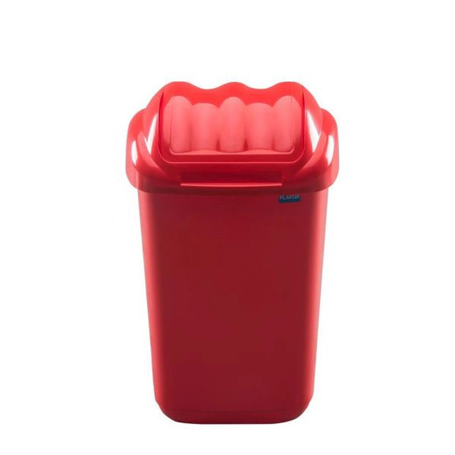 AllServices Plastic waste bin 30 l - red
