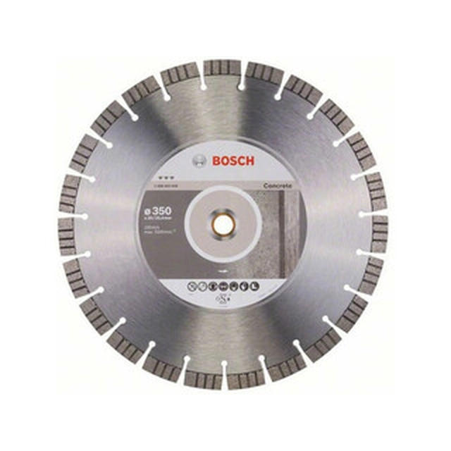 Алмазний відрізний диск Bosch Best for Concrete 350 x 25,4 мм