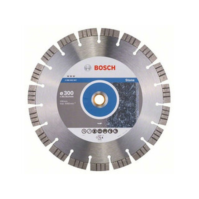 Алмазний відрізний диск Bosch Best for Stone 300 x 25,4 мм