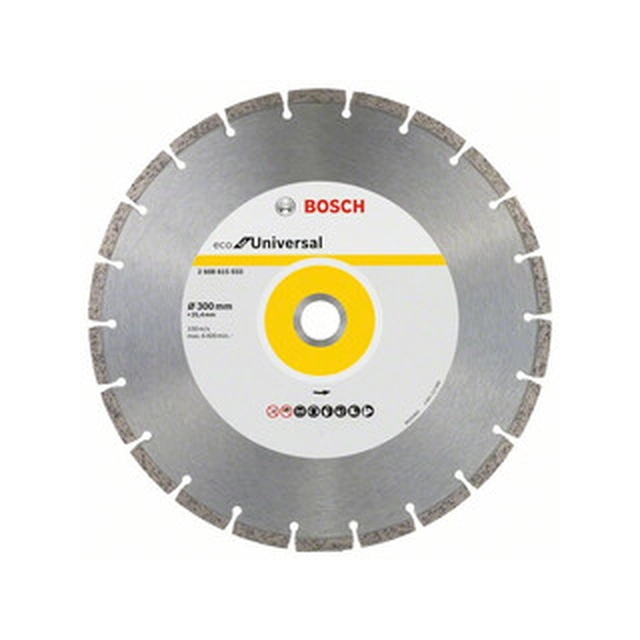 Алмазний відрізний диск Bosch ECO for Universal 300 x 25,4 мм