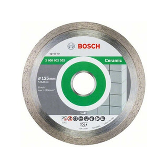 Алмазний відрізний диск Bosch Professional for Ceramic 125 x 22,23 мм