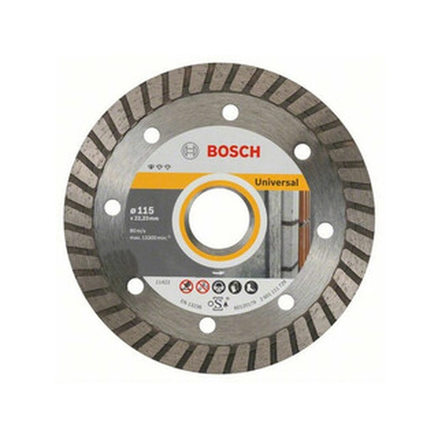 Алмазний відрізний диск Bosch Professional for Turbo 115 x 22,23 мм