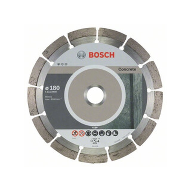 Алмазний відрізний диск Bosch Standard for Concrete 180 x 22,23 мм 10 шт.