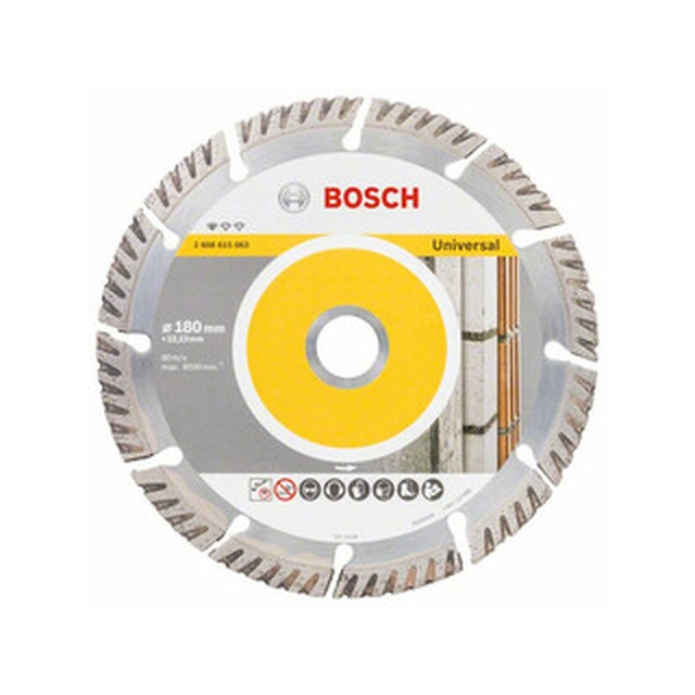 Алмазний відрізний диск Bosch Standard for Universal 180 x 22,23 мм