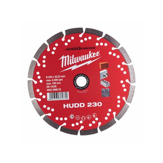 Алмазний відрізний диск Milwaukee HUDD 230 x 22,23 мм