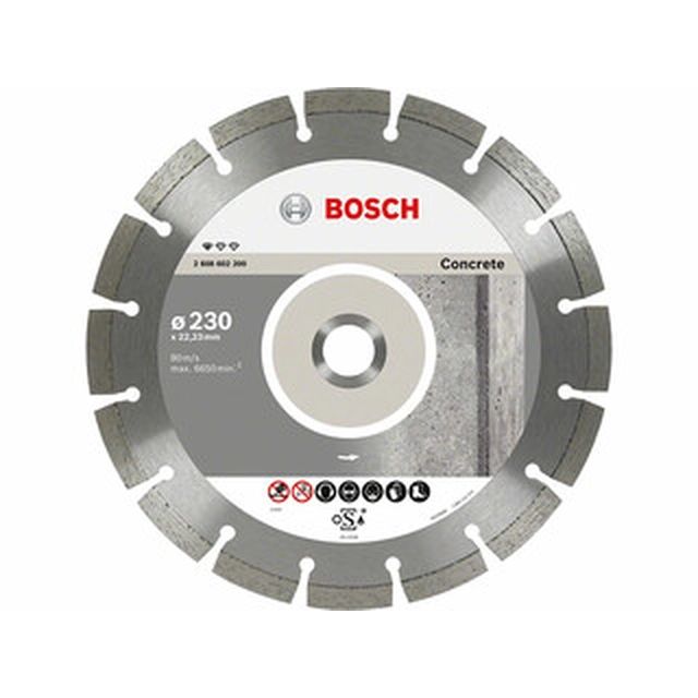 Алмазний відрізний круг Bosch для бетону 230 x 22,23 мм