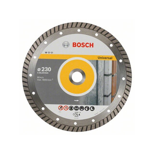 Алмазний відрізний круг Bosch Universal Turbo 230 x 22,23 мм 10 шт.