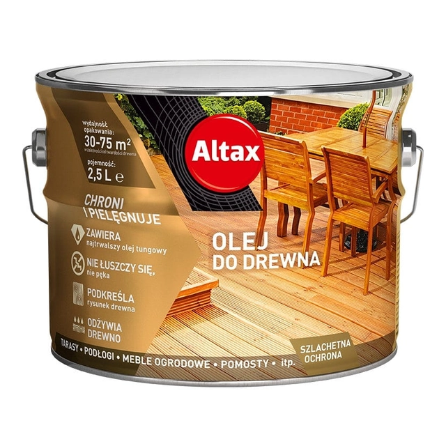 Altax bezbojno ulje za drvo 2,5L