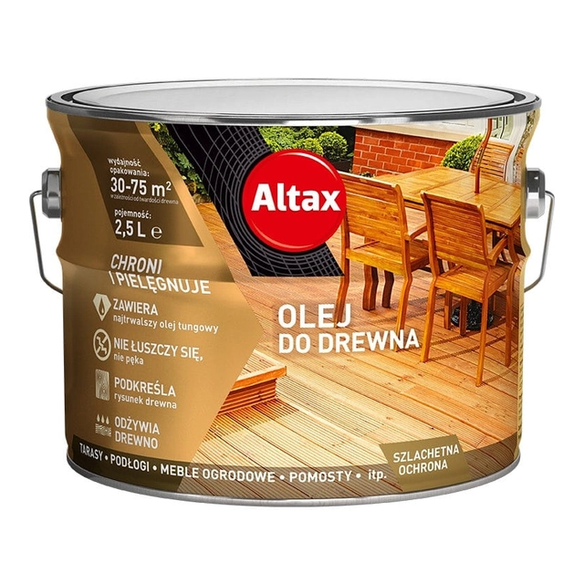 Altax olej na drevo bezfarebný 2,5L