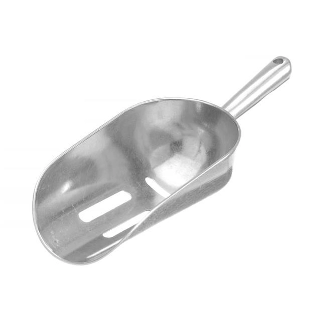 Aluminijasta natakarska zajemalka z luknjami
