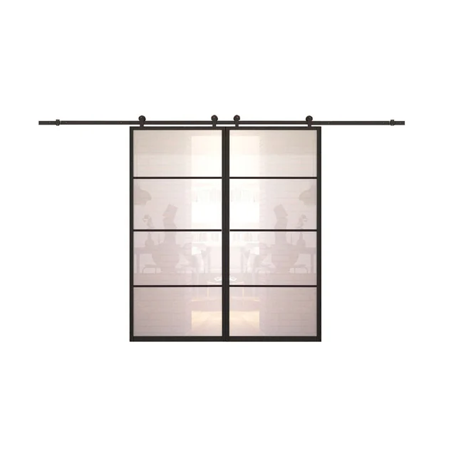 ALUMINIUM LOFT DØRE 20K SATIN 6MM (4 POLA) 2 * 950x2100