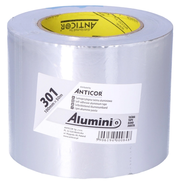 Alumínium szalag 301, 100 mm x 50 m