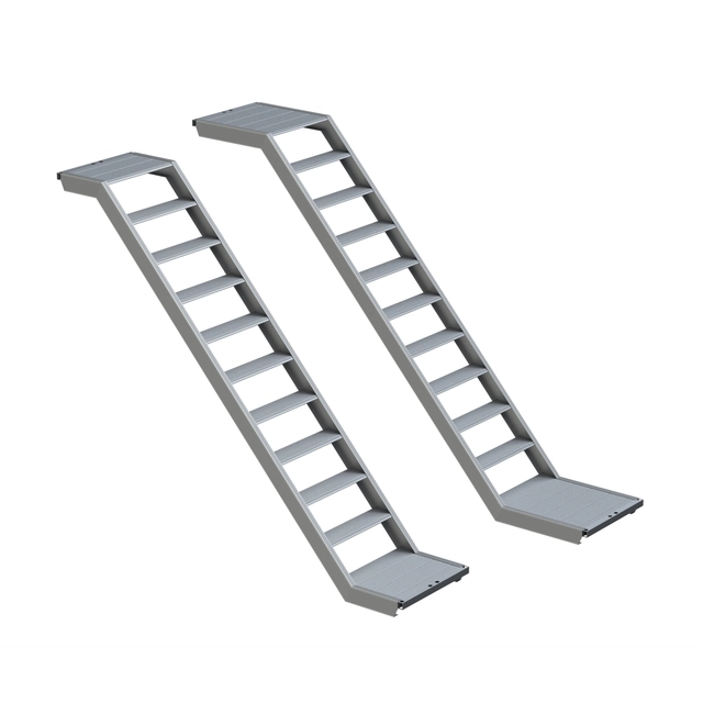 Aluminium trappen