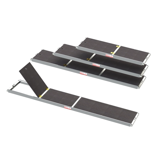 Aluminum and plywood platforms with a hatch without a ladder