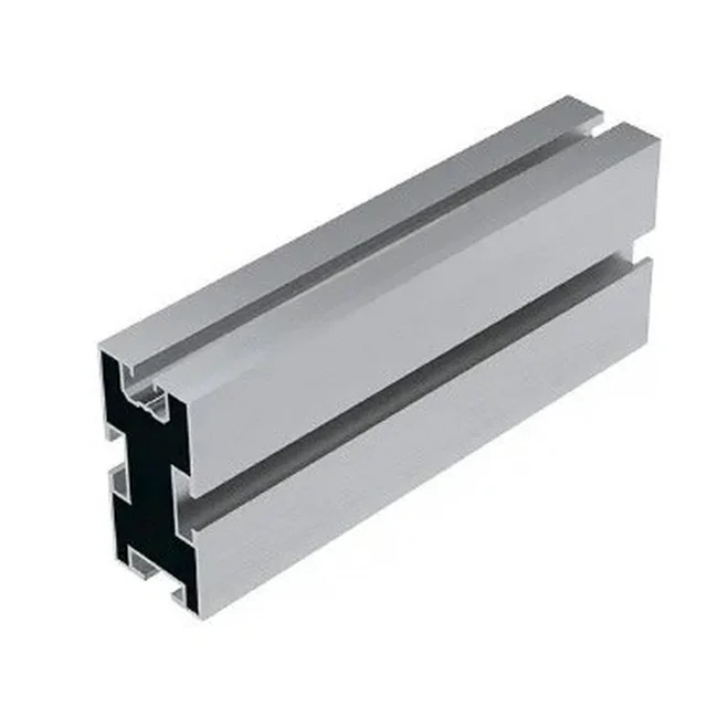 Aluminum profile 4400mm reinforced with channels for T-bolt (K-25-4400-3T)