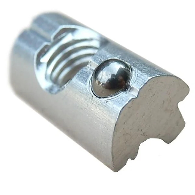 Aluminum sliding key with ball and screw M8