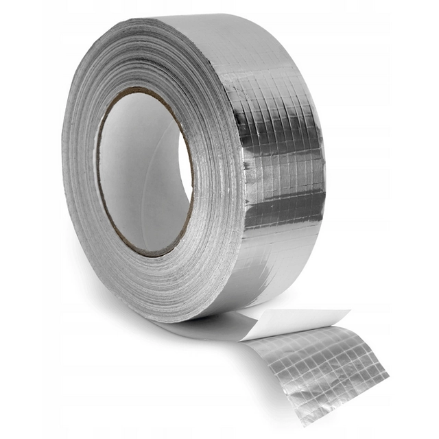 Aluminum tape, reinforced, self-adhesive for insulation, width 48mm length 50 m