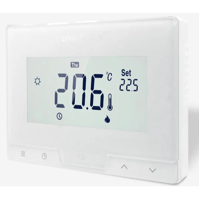 Ambientný termostat pre programovateľný WiFi ovládací panel Homplex digitálny displej 19 - DG19WifiWhite