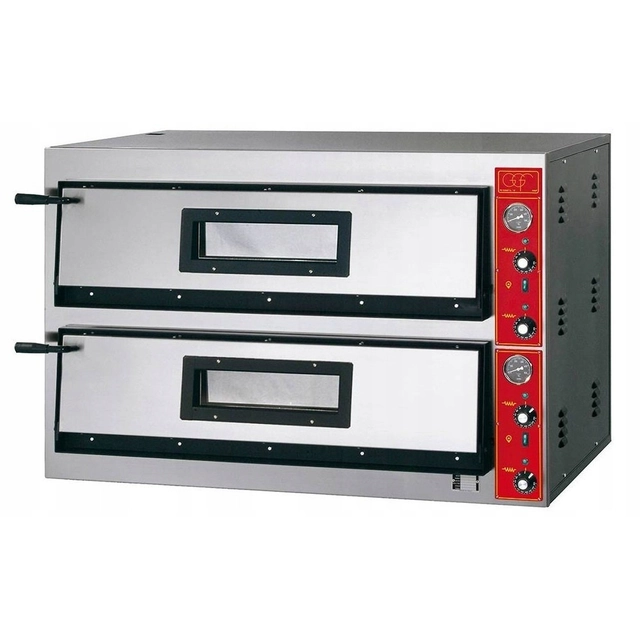 Ammattimainen Ggf E-Line Pizzauuni 2-Poziomowy Suuri 12x30 Cm Stalgast 781522