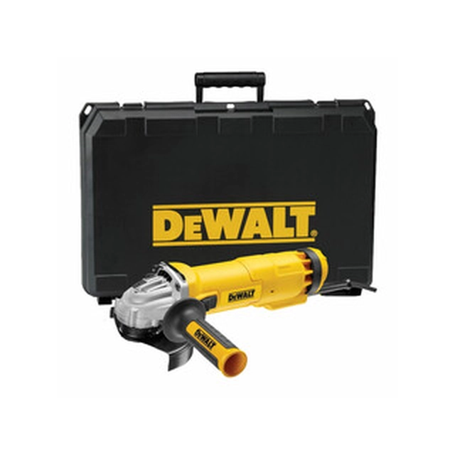 Amoladora angular eléctrica DeWalt DWE4237K-QS 125 mm | 11500 RPM | 1400 W | en una maleta