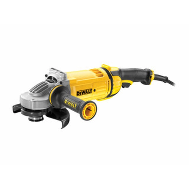 Amoladora angular eléctrica DeWalt DWE4557-QS 180 mm | 8500 RPM | 2400 W | En una caja de cartón