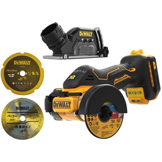 Amoladora angular inalámbrica DeWalt DCS438N-XJ 18 V | 76 mm | 20000 RPM | Sin escobillas de carbono | Sin batería y cargador | En una caja de cartón