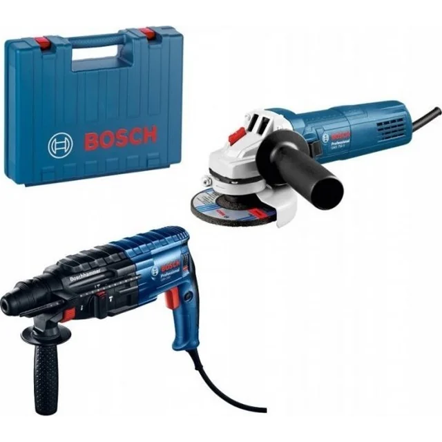 Amoladora Bosch BOSCH ROCKET DRILL GBH 240 + AMOLADORA ANGULAR GWS 750-125 S