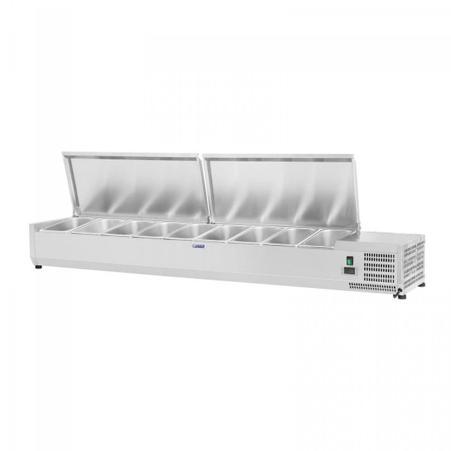 Ampliación refrigeración - 180 x 33 cm - 9 x GN 1/4 ROYAL CATERING 10010937 RCKV-180/33-9S