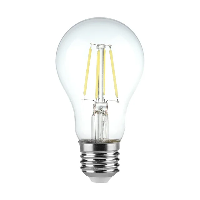 Ampoules LED - GLS E27 - IP20 - Transparentes - 4 Watts - 400 Lumens - 6500K - 2 Années