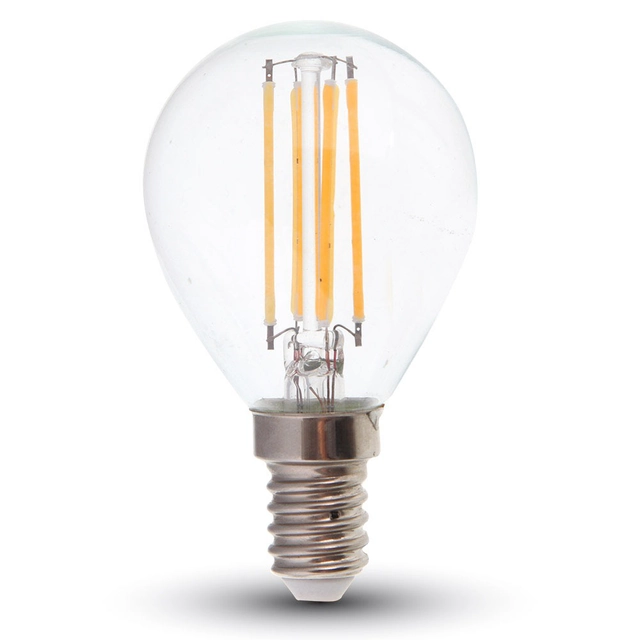 Ampoules LED - Golf E14 - IP20 - Transparentes - 6 Watts - 600 Lumens - 2700K - 2 Années